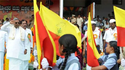 Karnataka state flag issue 